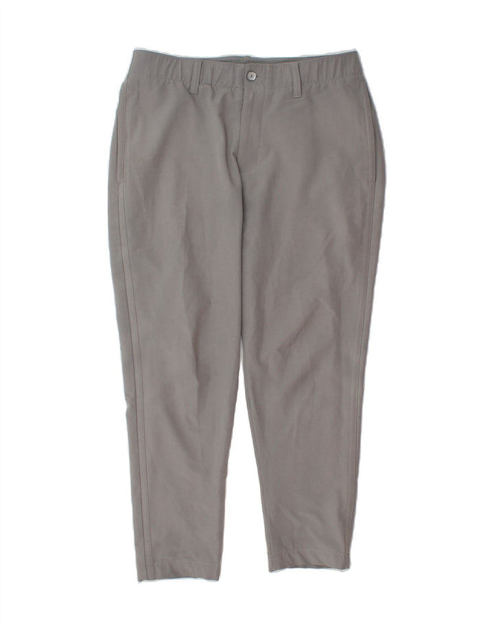 UNDER ARMOUR Mens Slim Chino Trousers W32 L27 Grey Polyester Vintage Under Armour and Second-Hand Under Armour from Messina Hembry 