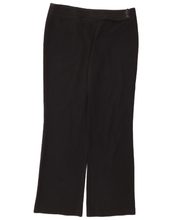 Marks & Spencer Damen-Freizeithose mit lockerer Passform, UK 16, Größe L, W36, L33, Schwarz