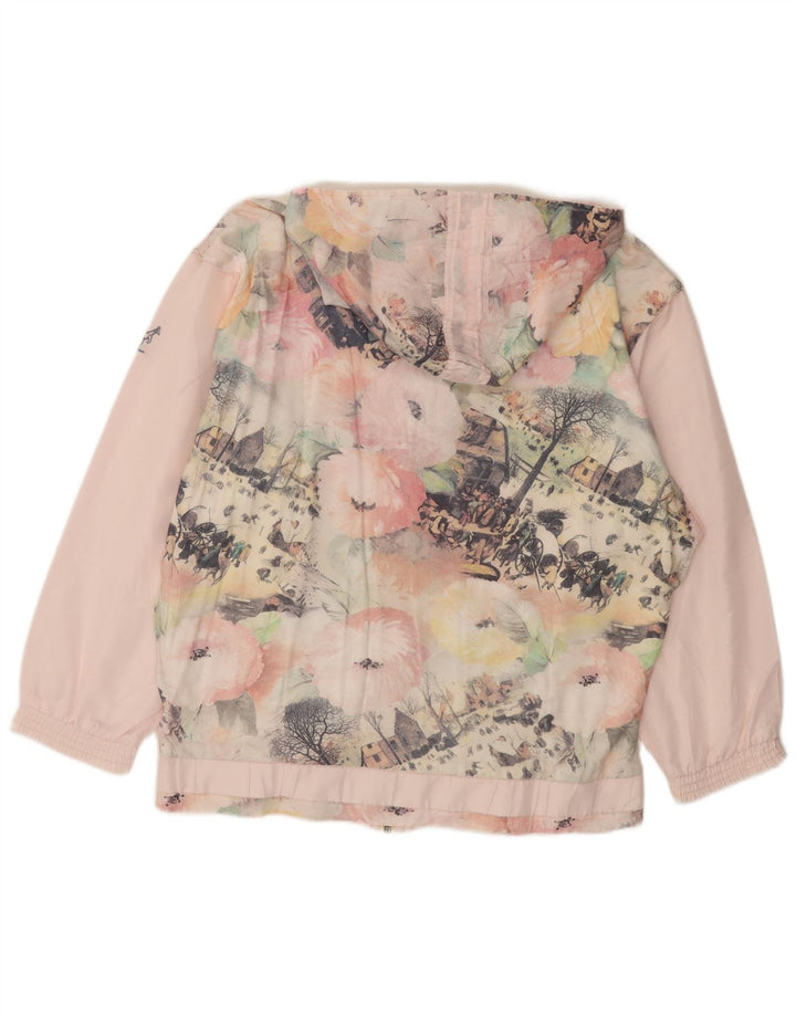 AUSTRALIAN L'ALPINA Damen Übergroße grafische Regenjacke IT 48 XL Pink