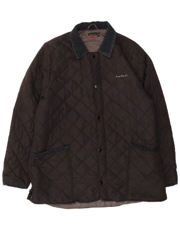 PIERRE CARDIN Herren Steppjacke UK 44 2XL Schwarz Polyester