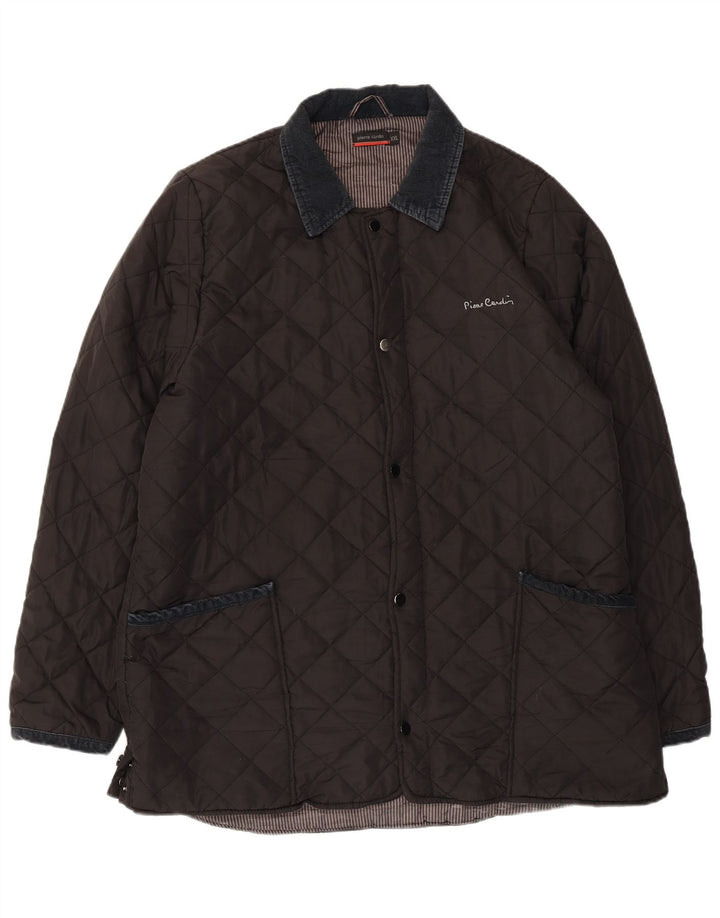 PIERRE CARDIN Herren Steppjacke UK 44 2XL Schwarz Polyester