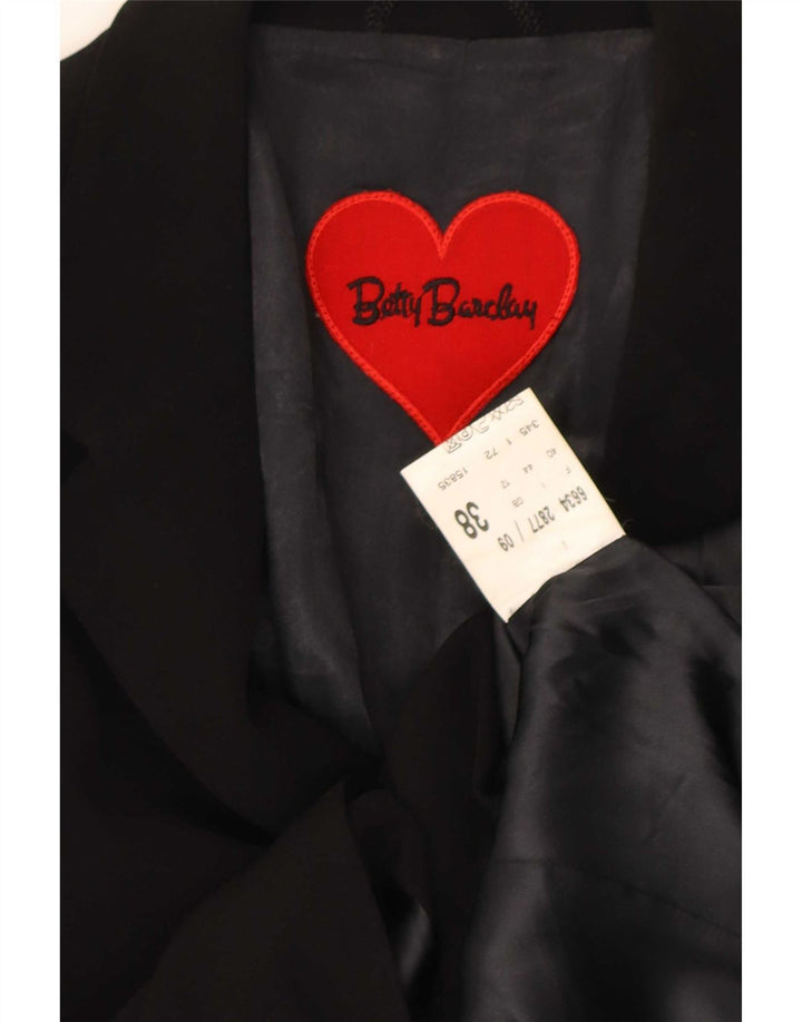 Betty Barclay Damen 4-Knopf-Longline-Blazerjacke UK 12 Mittelschwarz