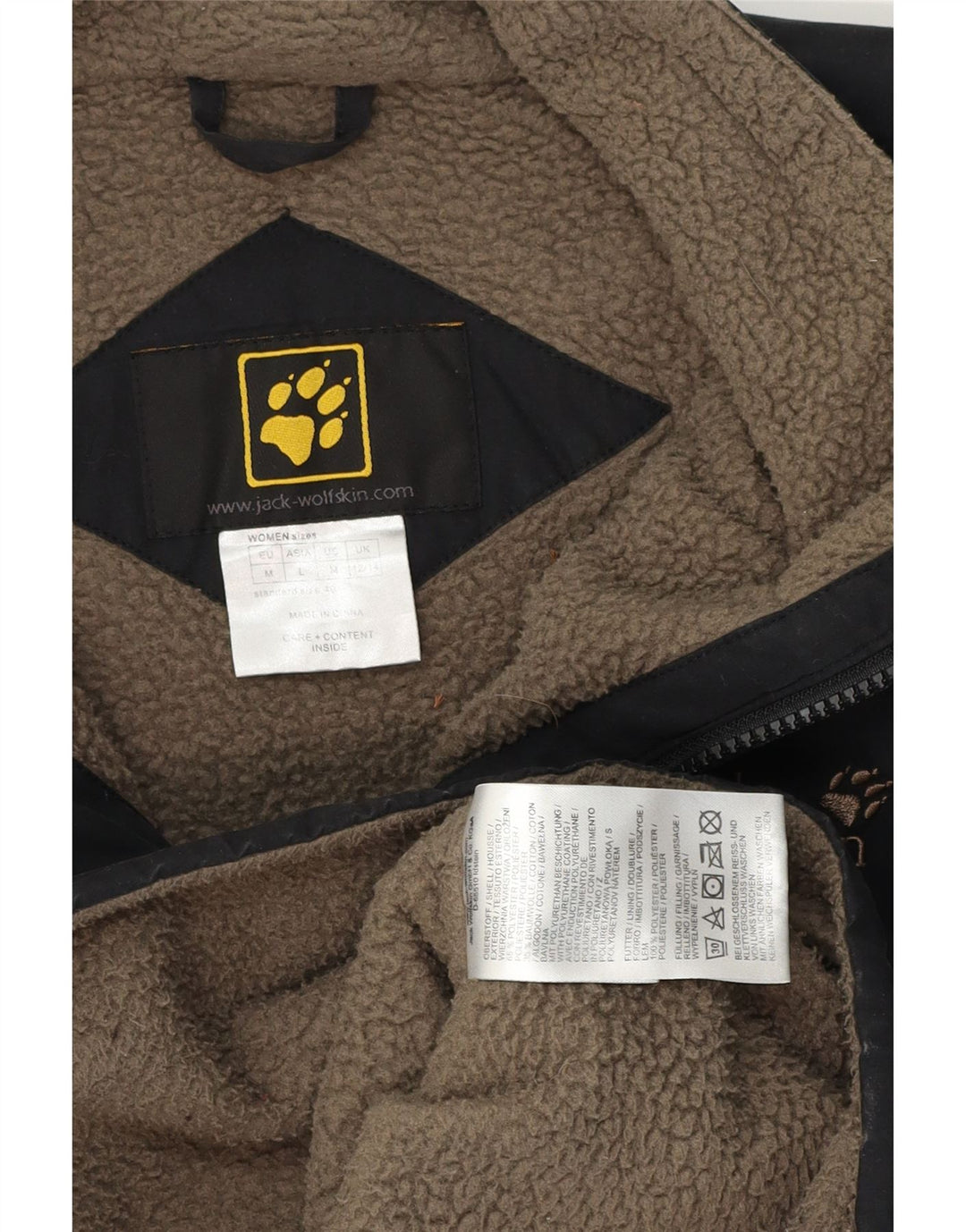 Jack Wolfskin Damen Windjacke UK 12/14 Mittelschwarzes Polyester