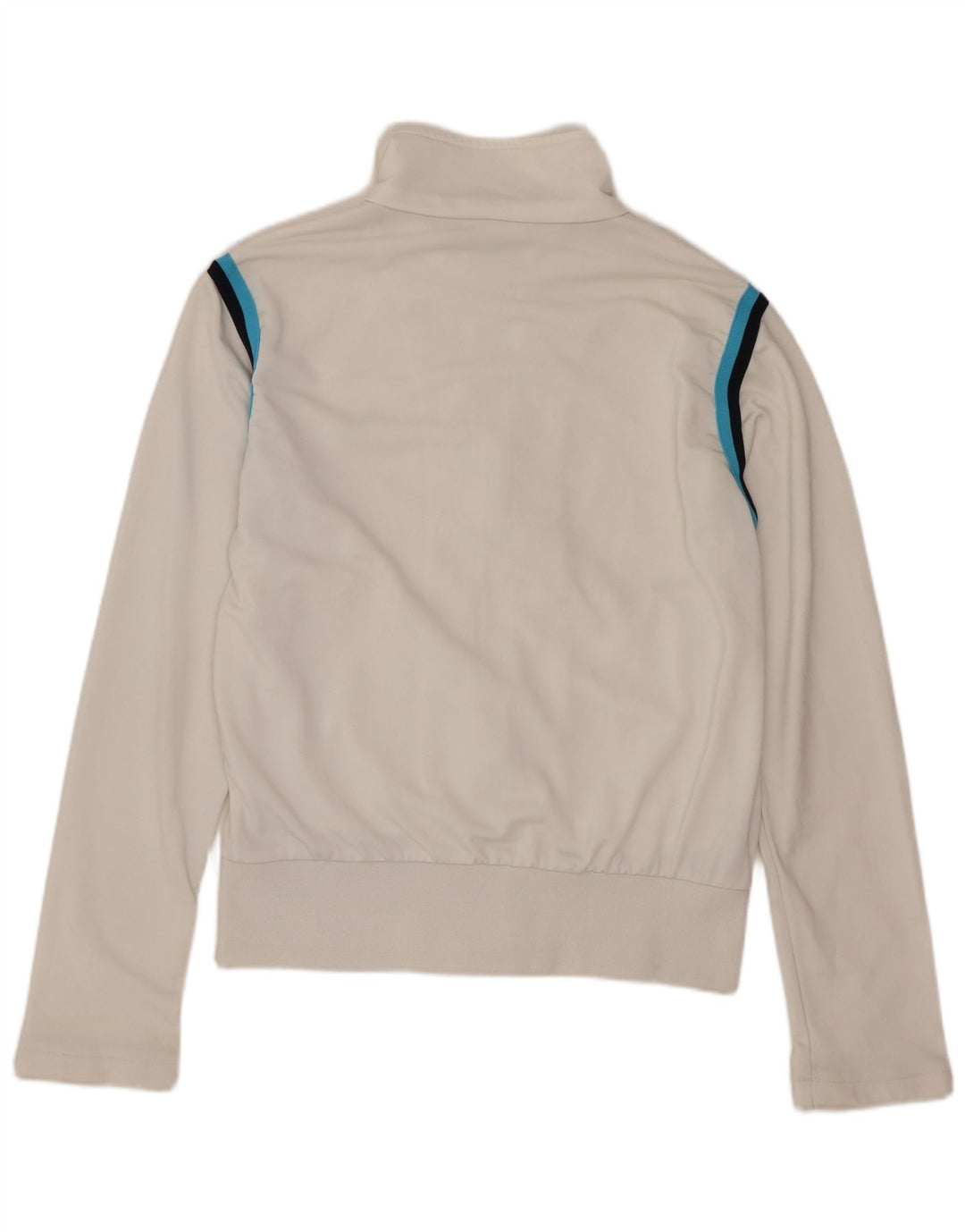 Puma Damen-Trainingsanzug-Top-Jacke, UK 10, klein, weiß gestreift, Polyester