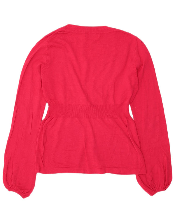 Marks & Spencer Damen-Cardigan-Pullover UK 8 Small Rosa Viskose