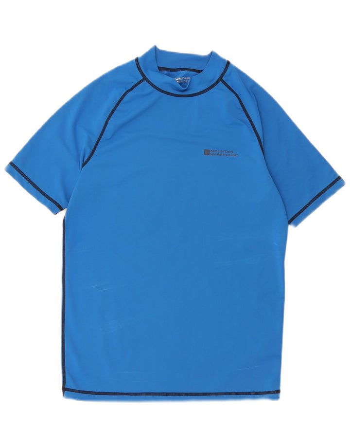 Mountain Warehouse Herren-T-Shirt-Oberteil, kleines, blaues Nylon