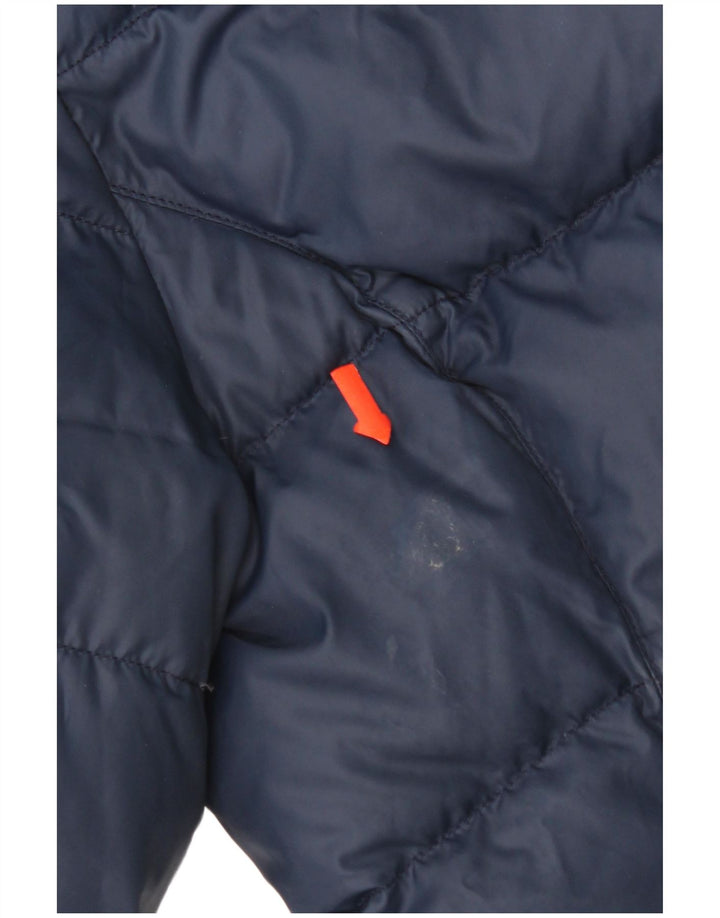 Tommy Hilfiger Wattierte Jacke mit Kapuze für Mädchen, 15–16 Jahre, blaues Polyester
