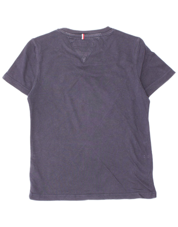 Tommy Hilfiger Jungen-T-Shirt mit Grafik, Marineblau, Baumwolle, 5–6 Jahre