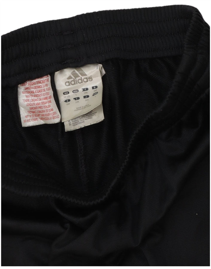 Adidas Trainingshose für Jungen, 13–14 Jahre, schwarzes Colourblock-Polyester
