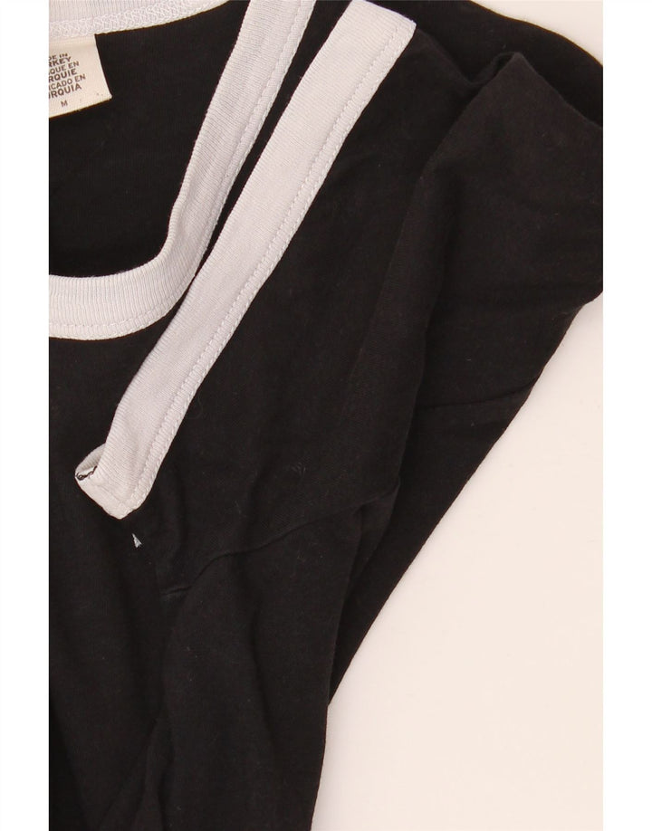 Levi's Damen T-Shirt Top UK 14 Medium Schwarz Colourblock