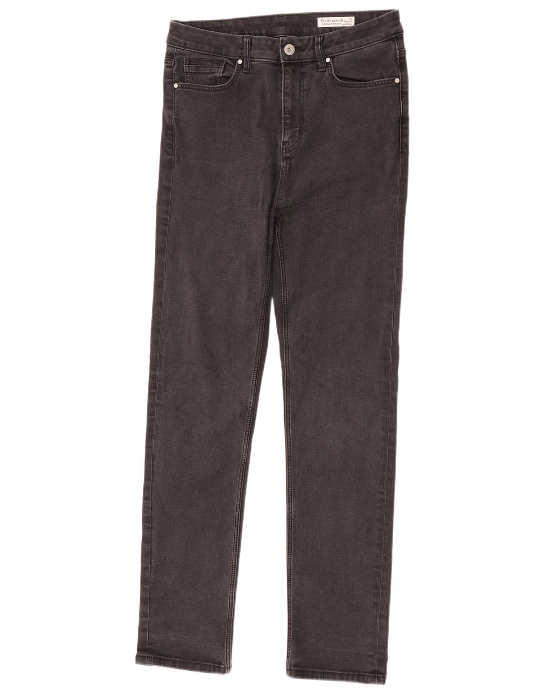 Marks & Spencer Damen Sienna Straight Jeans UK 12 Medium W30 L30 Schwarz
