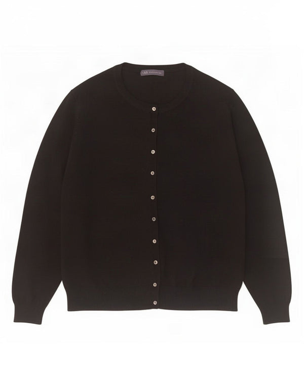 Marks & Spencer Damen-Cardigan-Pullover UK 20 2XL Schwarze Viskose