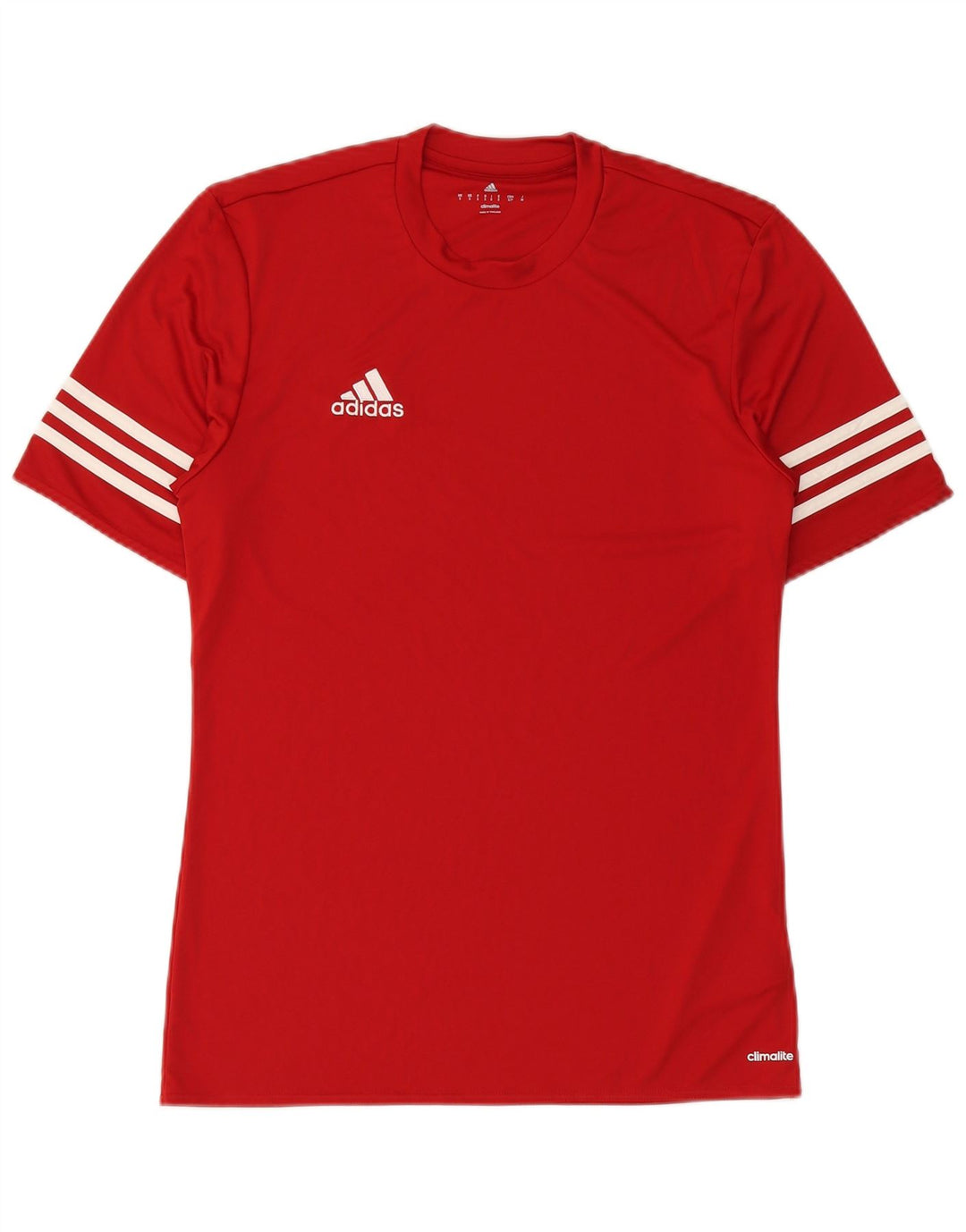 ADIDAS Herren Climalite T-Shirt Top Small Rot Polyester