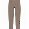 Nike Damen Dri Fit Graphic Leggings UK 12 Mittelgraues Polyester