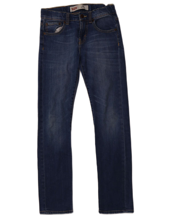 LEVI'S Mädchen 510 Skinny Jeans 9–10 Jahre W26 L27 Blaue Baumwolle
