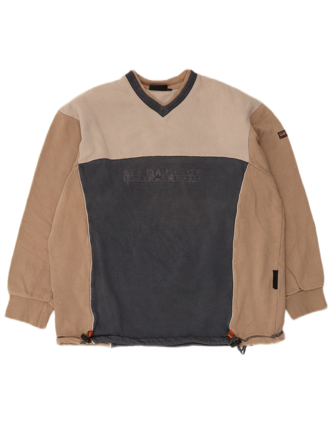 Napapijri Herren-Sweatshirt mit Grafik, XS, mehrfarbig, Farbblock