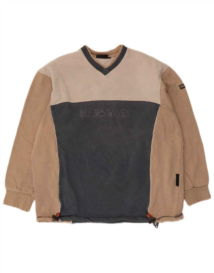 Napapijri Herren-Sweatshirt mit Grafik, XS, mehrfarbig, Farbblock