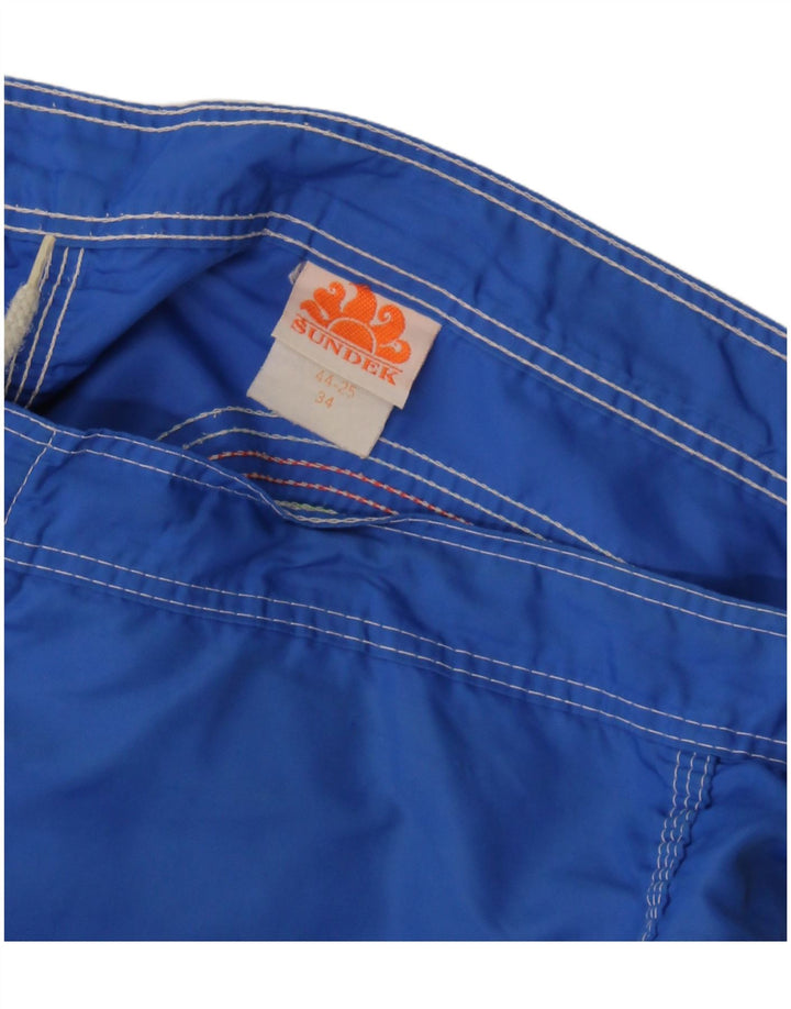 Sundek Herren-Badeshorts, groß, aus blauem Nylon