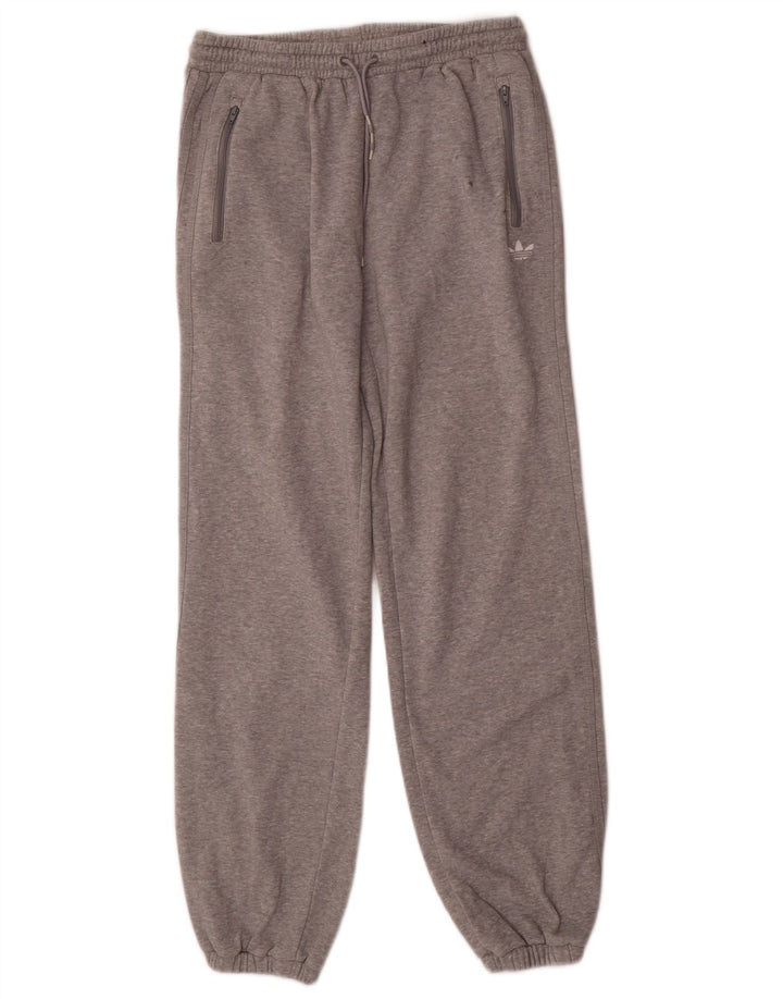 Adidas Damen Trainingshose Jogger EU 38 Mittelgraue Baumwolle