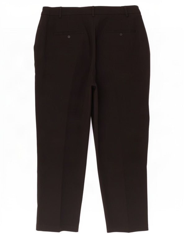 Topshop Damen Tapered Casual Hose UK 18 XL W36 L27 Schwarz Polyester