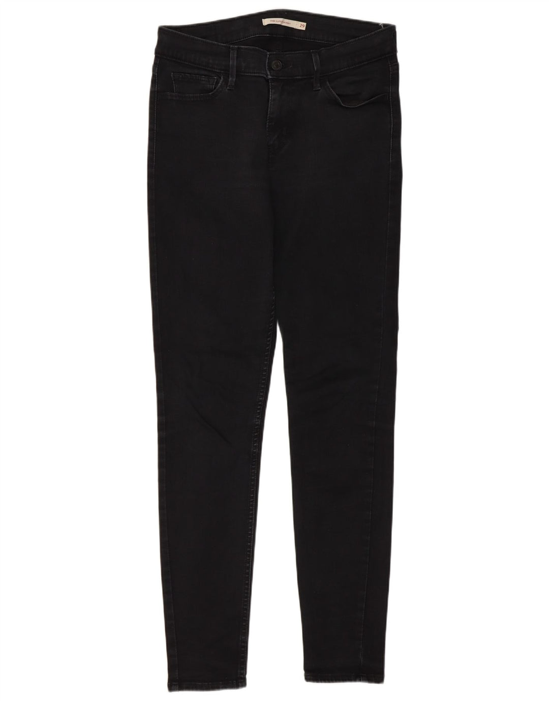 Levi's Damen 710 Super Skinny Jeans W29 L28 Schwarz