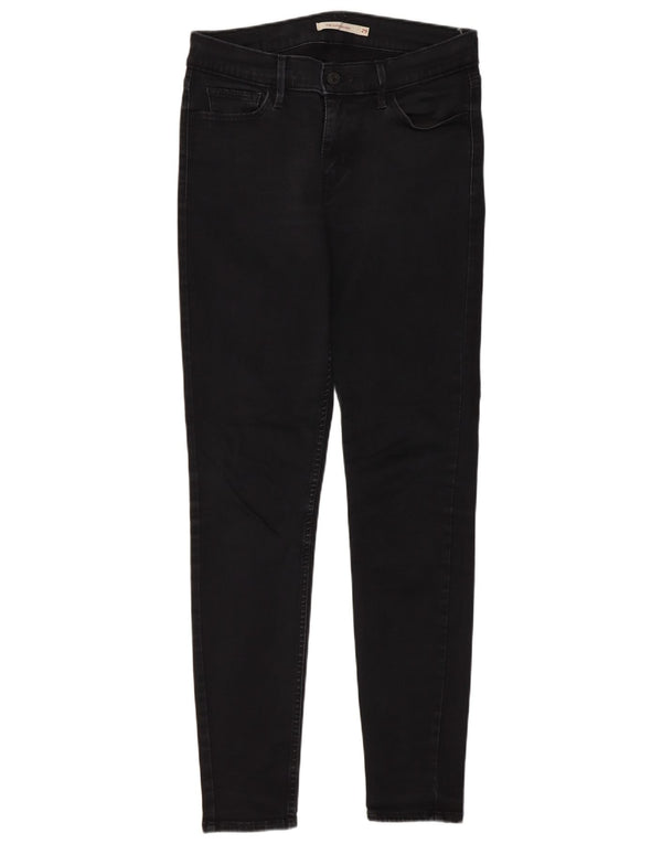 Levi's Damen 710 Super Skinny Jeans W29 L28 Schwarz