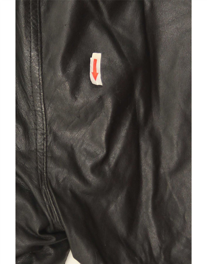 Golden Leaf Damen Slim Lederhose W26 L28 Schwarz