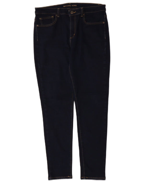 Michael Kors Damen Skinny Jeans W32 L29 Marineblau