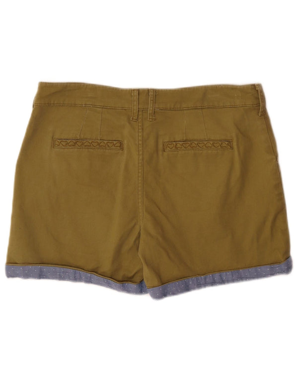 White Stuff Womens Chino Shorts UK 10 Small W30 Khaki