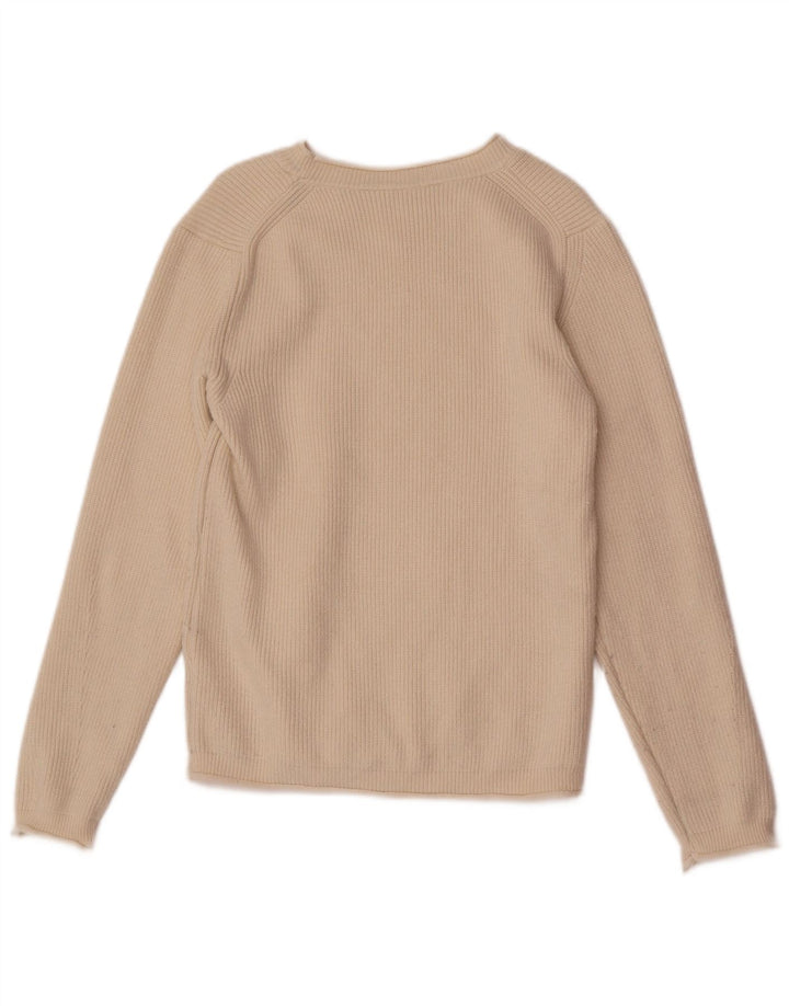 North Sails Damen-Pullover mit Rundhalsausschnitt, Gr. 10, Beige, Viskose