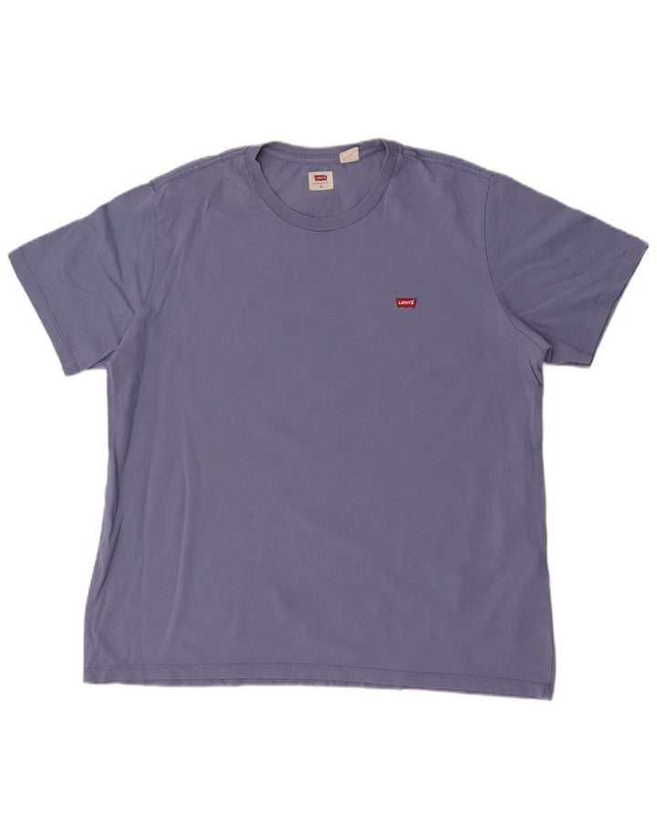 Levi's Herren T-Shirt Top XL Blau Baumwolle