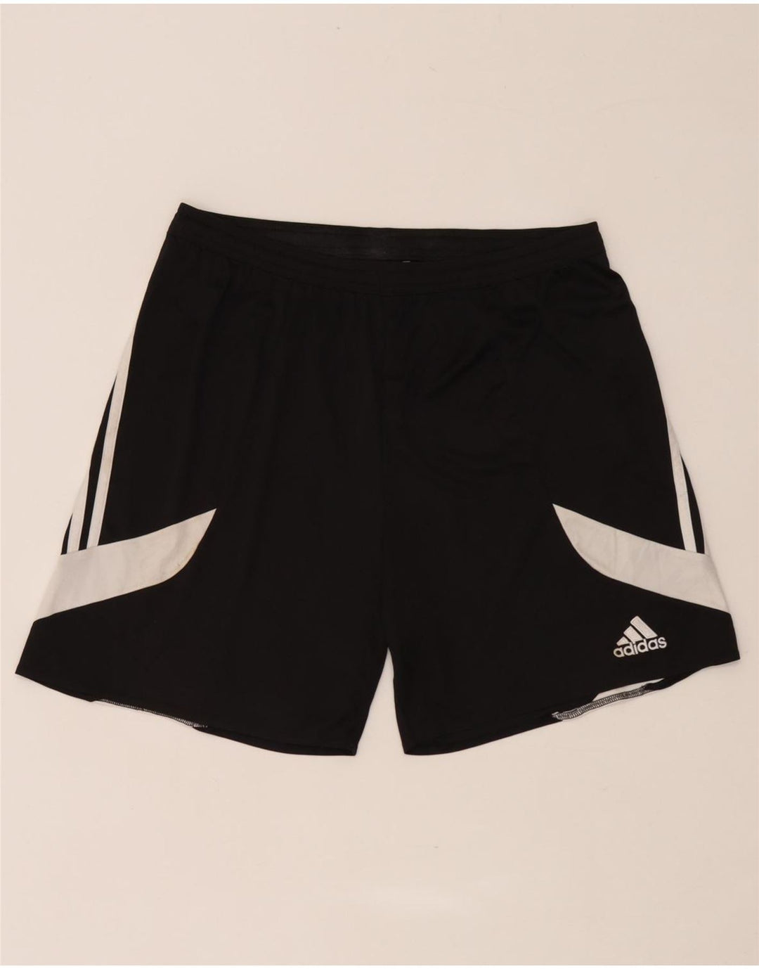 Adidas Herren Climalite Sportshorts, groß, schwarzes Farbblock-Polyester