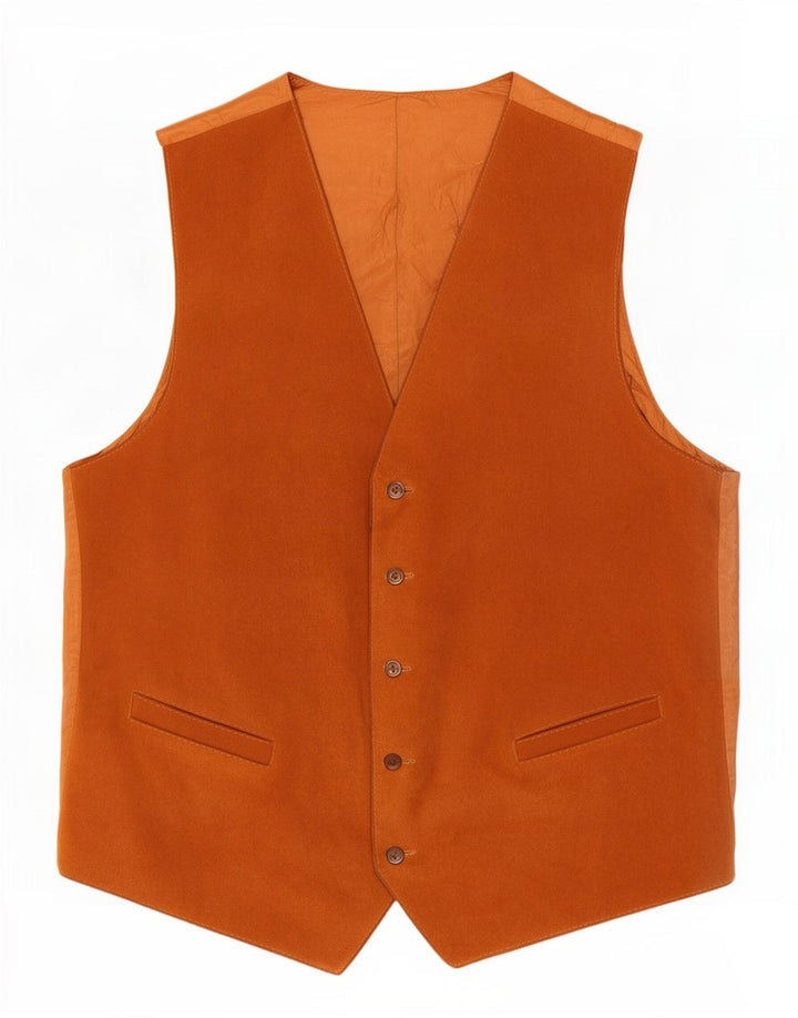 Vintage Herren Wildlederweste Klein Braun