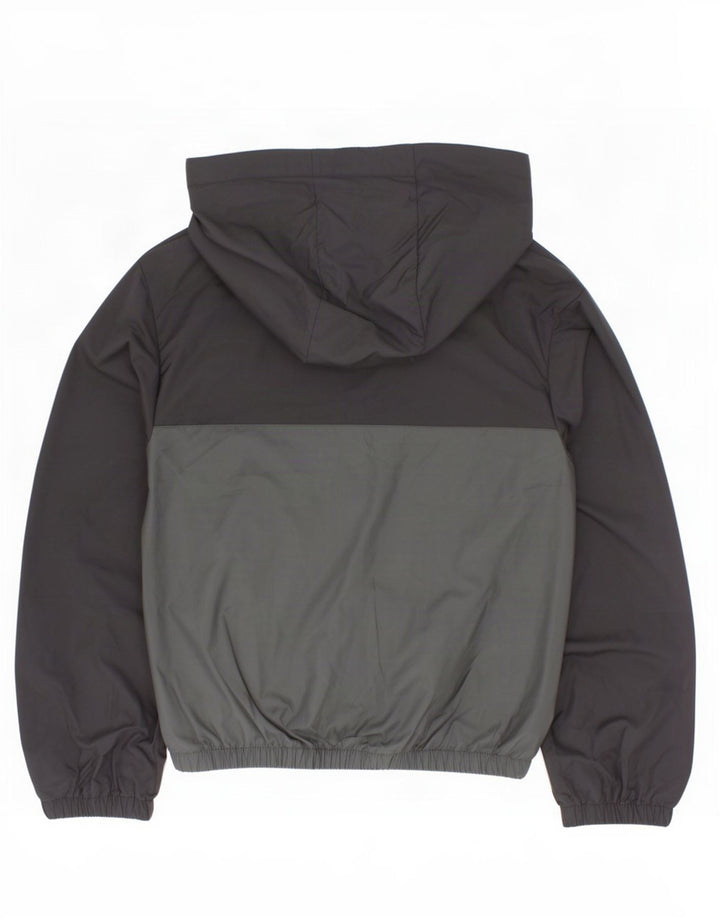 Adidas Jungen Kapuzen-Pullover-Regenjacke, 7–8 Jahre, Schwarz, Farbblock