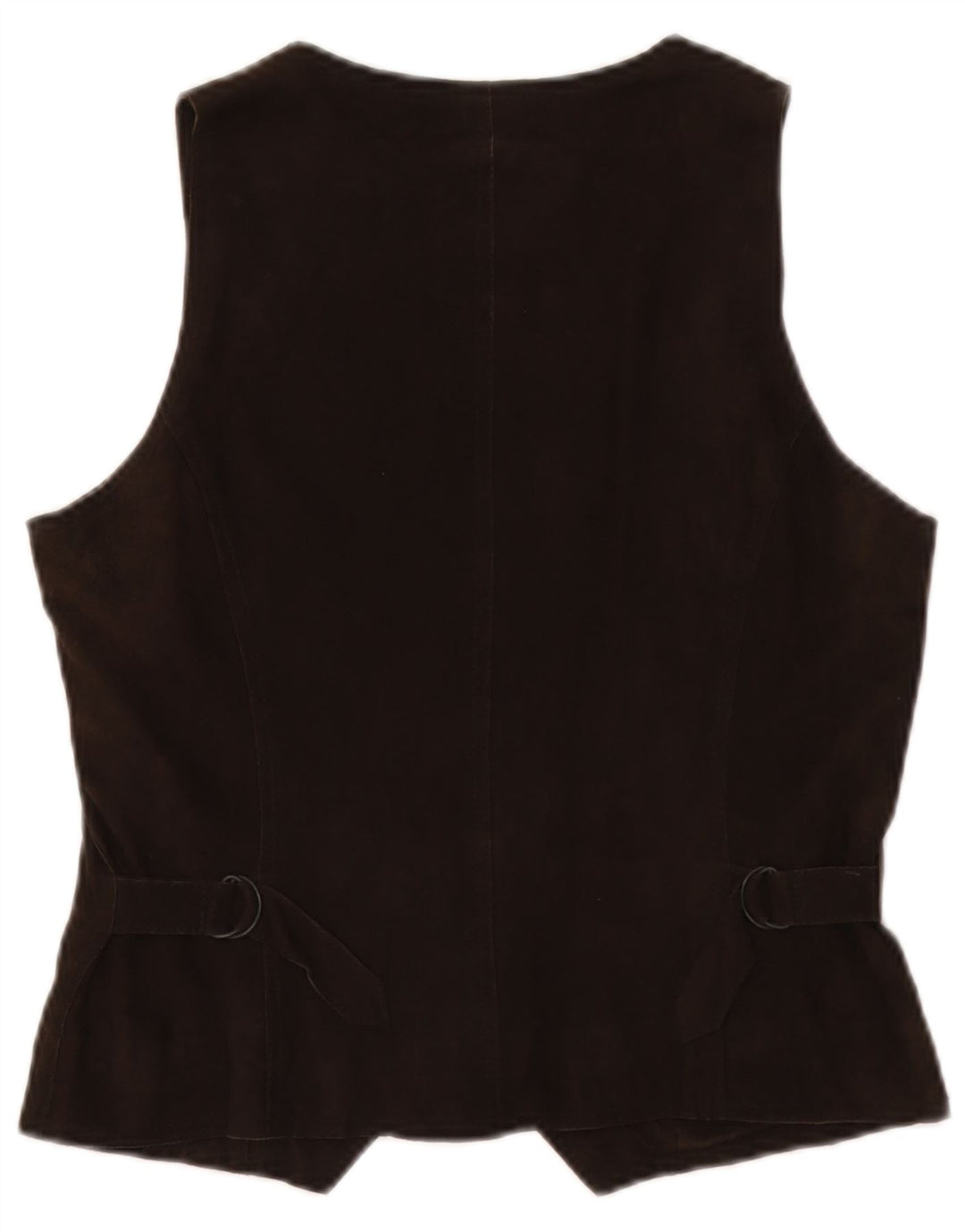 Marc O'Polo Damen Wildlederweste EU 38 Mittelbraunes Leder