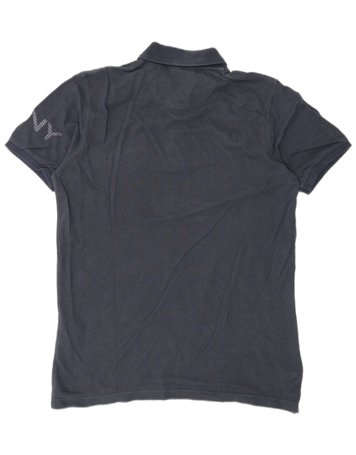 Dkny Herren-Poloshirt mit Grafik, Größe S, marineblau, Baumwolle
