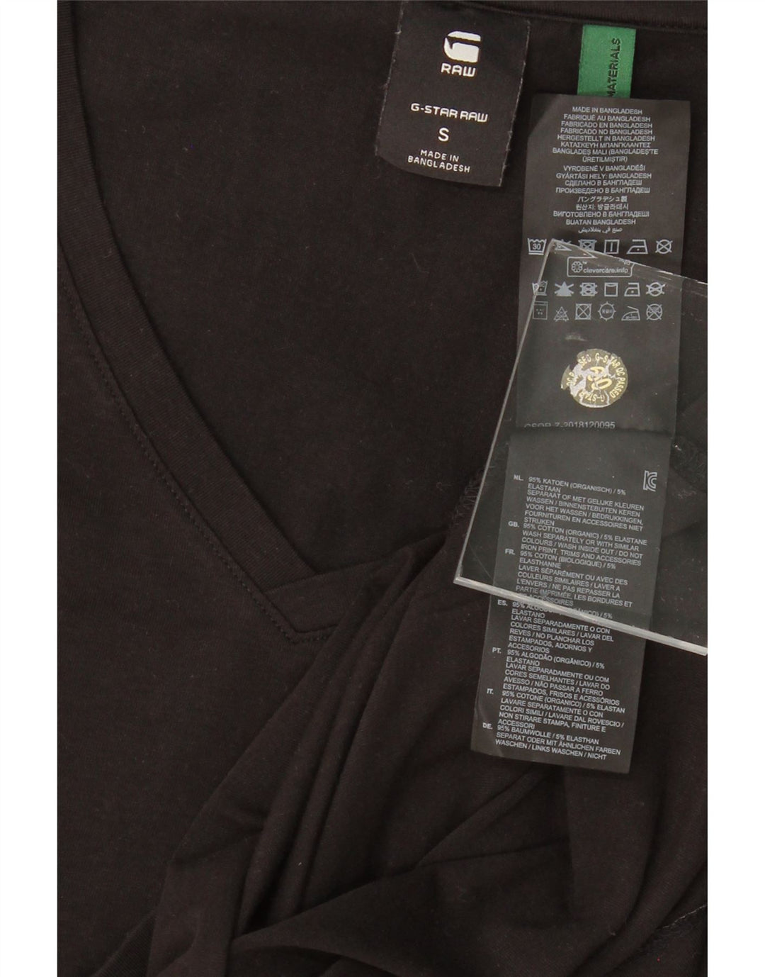 G-STAR Womens T-Shirt Top UK 8 Small Black Cotton Vintage G-Star and Second-Hand G-Star from Messina Hembry 