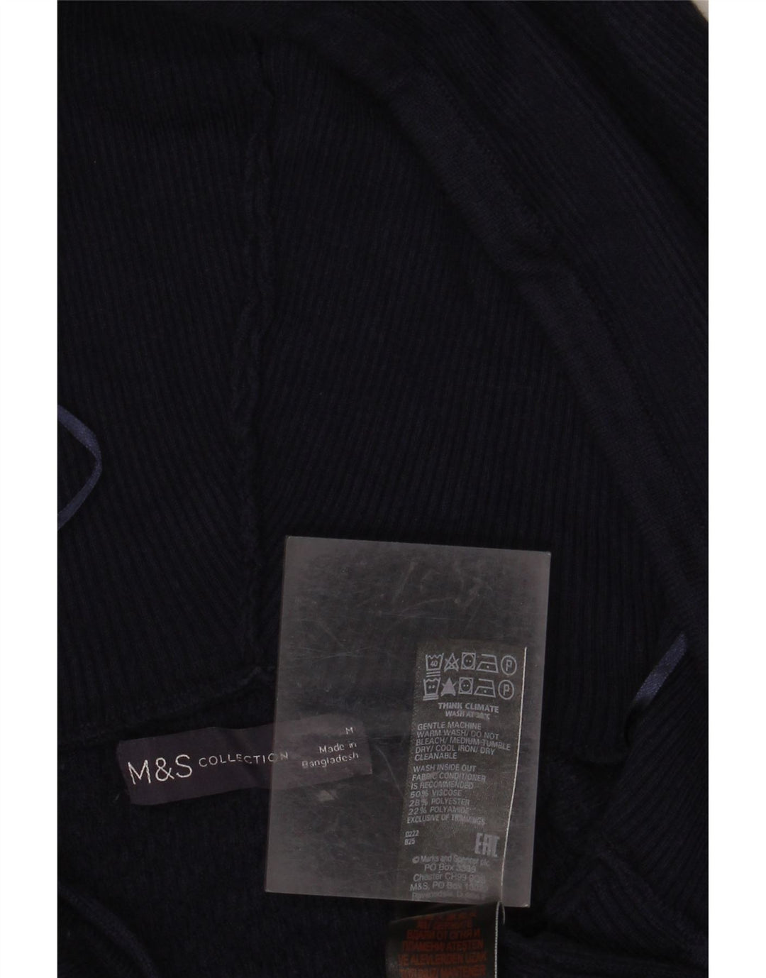 Marks & SPENCER Damen-Cardigan mit lockerer Passform, Gr. 14, mittleres Marineblau