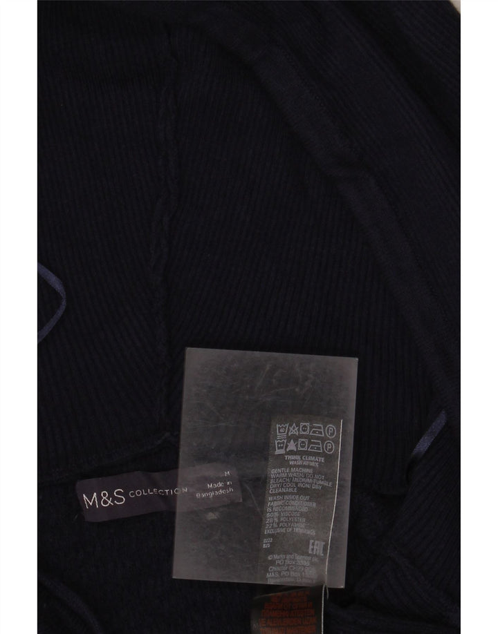 Marks & SPENCER Damen-Cardigan mit lockerer Passform, Gr. 14, mittleres Marineblau