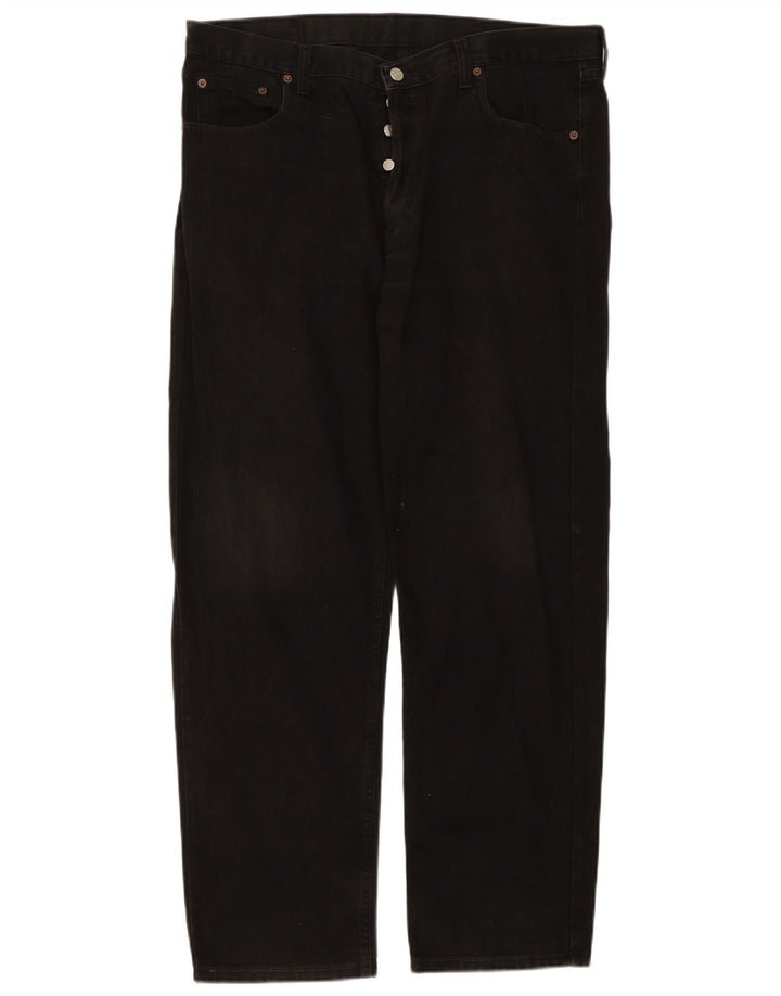 Rifle Herren Straight Jeans W40 L31 Schwarze Baumwolle
