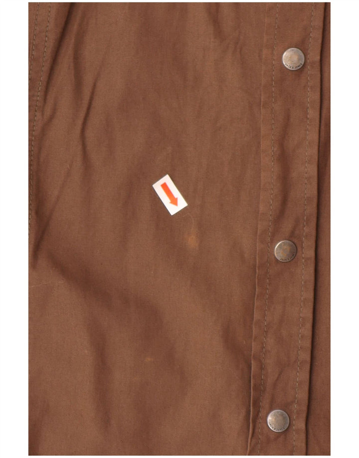 Jack & Jones Herren-Grafikhemd, groß, braune Baumwolle