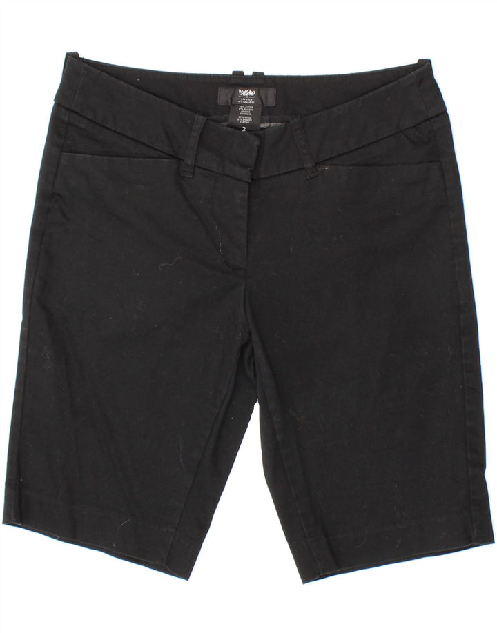 MOSSIMO Womens Casual Shorts US 2 XS W28  Black Cotton Vintage Mossimo and Second-Hand Mossimo from Messina Hembry 