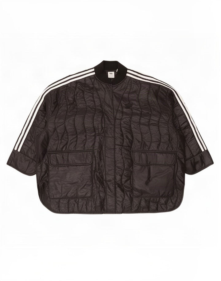 Adidas Damen Übergroße Steppjacke, Einheitsgröße, Schwarz, Polyamid