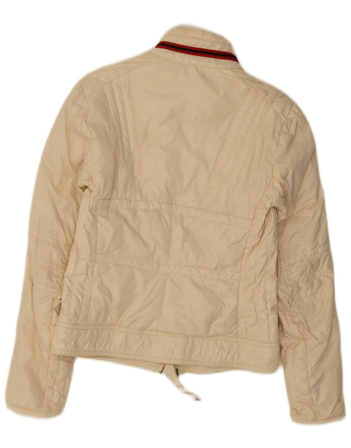 Moncler Damen Bomberjacke Größe 1 Small Off White Polyamid