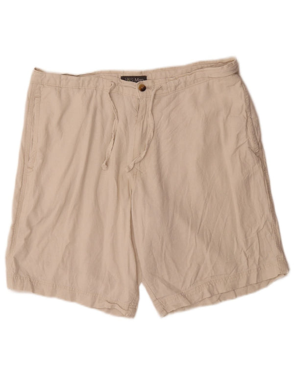 Marks & Spencer Herren Chinoshorts W38 XL Off White Flax