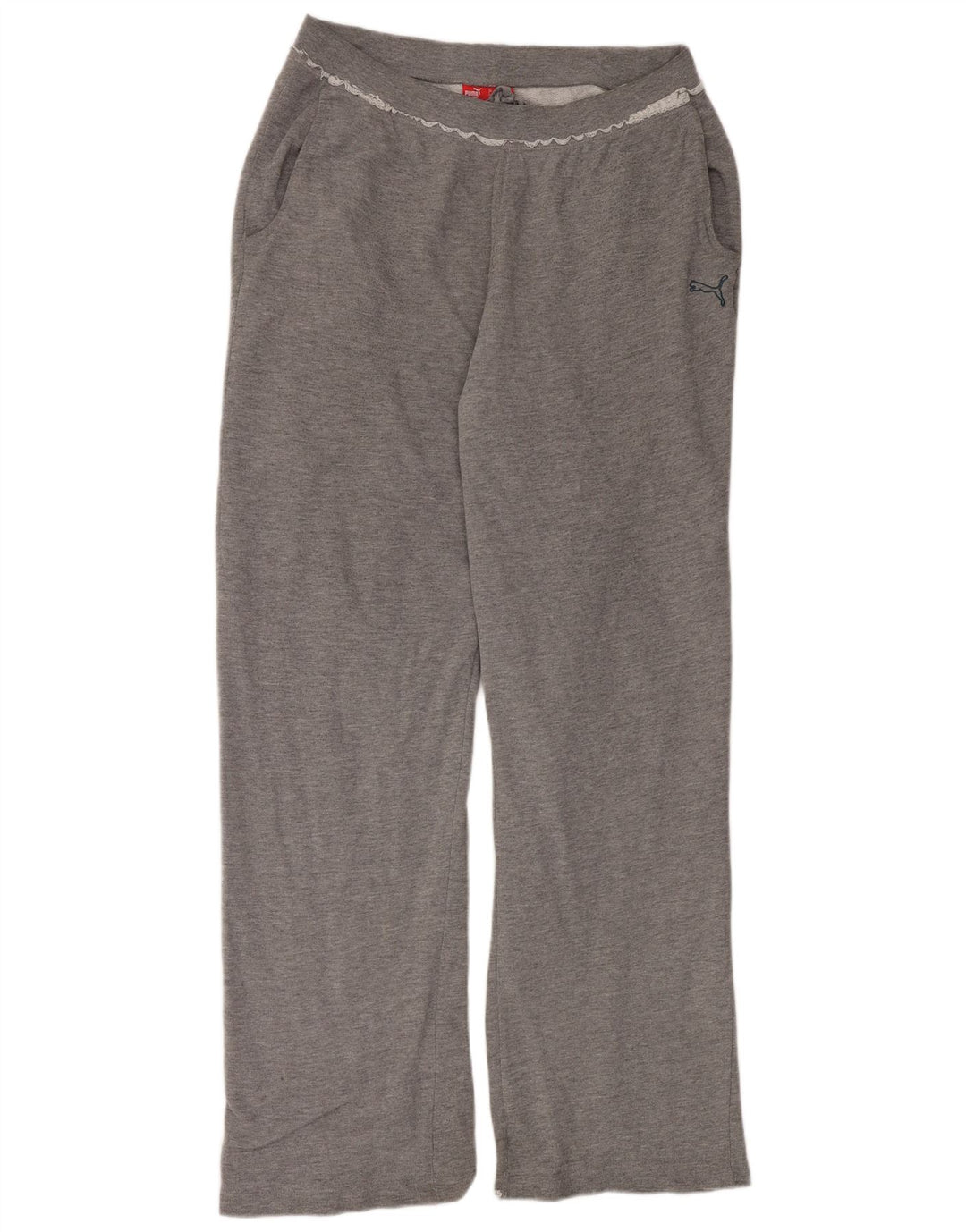 Puma Damen-Trainingshose, Größe 40, Größe L, grau, Baumwolle
