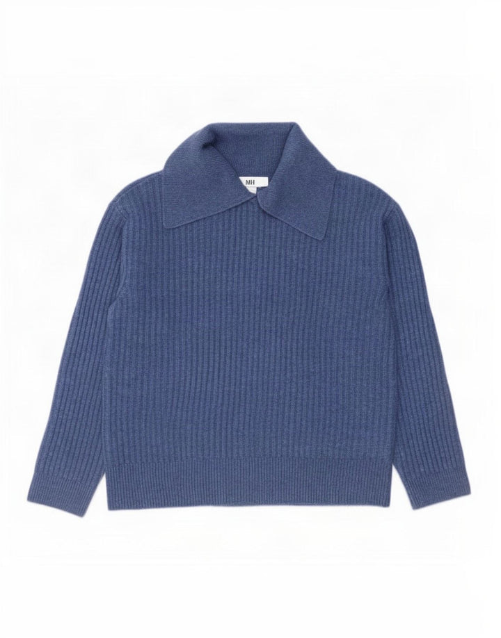 Marks & Spencer Damen-Pullover mit Rollkragen, übergroß, Gr. 10, Größe S, Blau