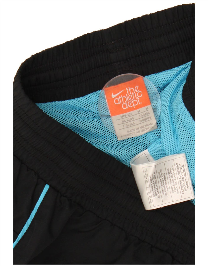 NIKE Damen Bermuda Sportshorts UK 12/14 Mittelschwarzes Polyester