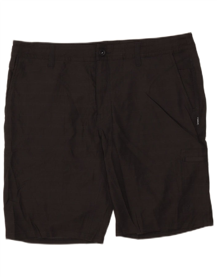 O'Neill Herren Cargoshorts W36 Großes schwarz gestreiftes Polyester