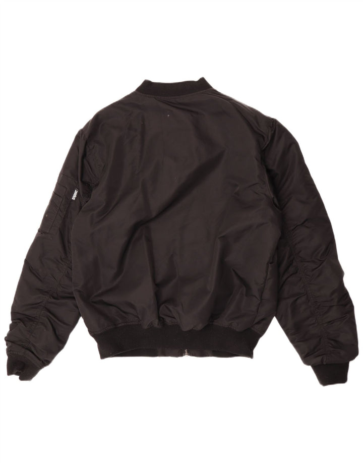 Snipes Herren Loose Fit Flight Aviator Jacke UK 36 Small Schwarz Polyamid